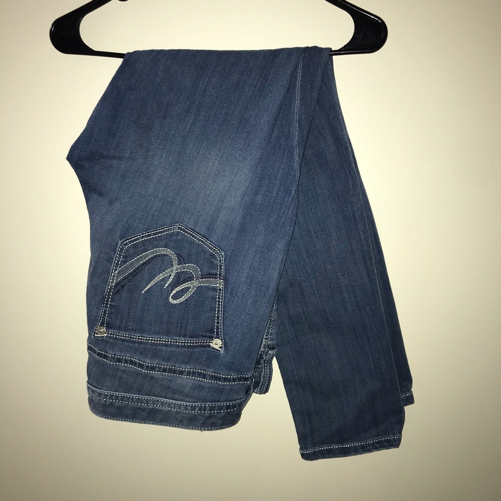 Express Medium Wash Low-Rise Skinny Jeans